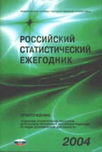 Российский статистический ежегодник 2004 Приложение "Отдельные статистические показатели деятельности организаций РФ по видам экономической деятельн экономических вузов, других заинтересованных пользователей инфо 8404n.